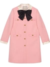 GUCCI WOOL COAT WITH BOW