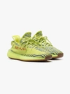 ADIDAS ORIGINALS ADIDAS NEON YELLOW X YEEZY 350 V2 KNITTED SNEAKERS