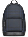 BURBERRY LONDON CHECK AND LEATHER BACKPACK