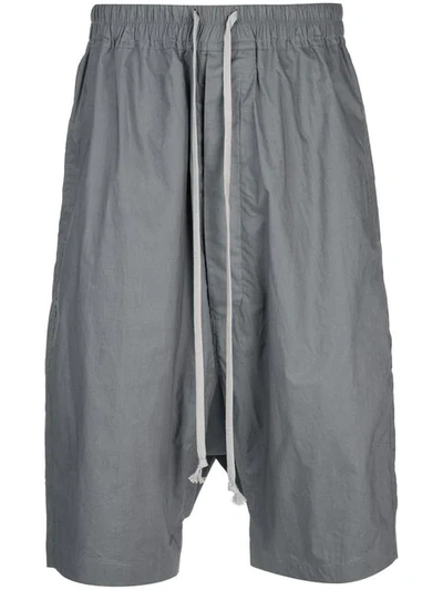 Rick Owens Drkshdw Dropped-crotch Shorts - 灰色 In Grey