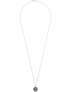 Tom Wood Metallic Coin Pendant Sterling Silver Necklace In Silver