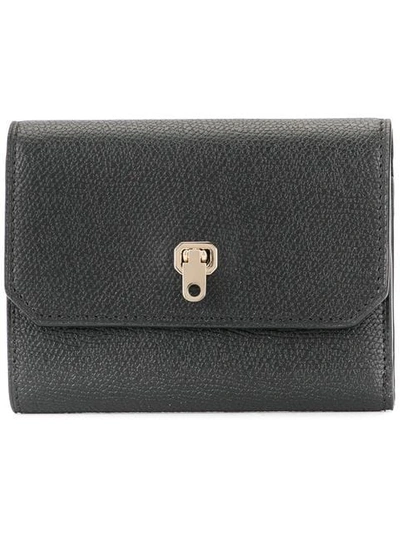 Valextra Billfold Wallet In Black