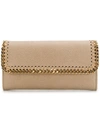 Stella Mccartney Falabella Wallet In Neutrals