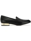 MICHAEL KORS METAL HEEL LOAFERS