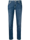 DONDUP CROPPED SLIM FIT JEANS