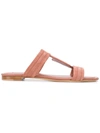 TOD'S TOD'S DOUBLE T SANDALS - PINK