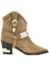 TOGA COWBOY ANKLE BOOTS