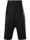 RICK OWENS DROPPED-CROTCH SHORTS