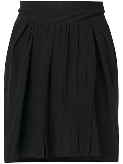 Isabel Marant High Rise Pleated Skirt In Black