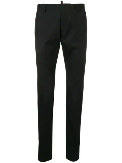 Dsquared2 Skinny Chino Trousers In Black
