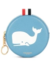 THOM BROWNE WHALE ROUND COIN POUCH
