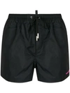 Dsquared2 Icon Slogan Swim Shorts In 243 Black