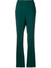 GIVENCHY GIVENCHY STRIPE TRIM TROUSERS - GREEN