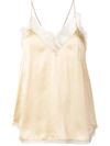 Iro Lace Detailed Slip Top - Neutrals In Neutrals