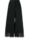 STELLA MCCARTNEY FRINGED WIDE-LEG TROUSERS