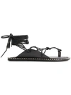 ANN DEMEULEMEESTER ANN DEMEULEMEESTER STRING SANDALS - 黑色