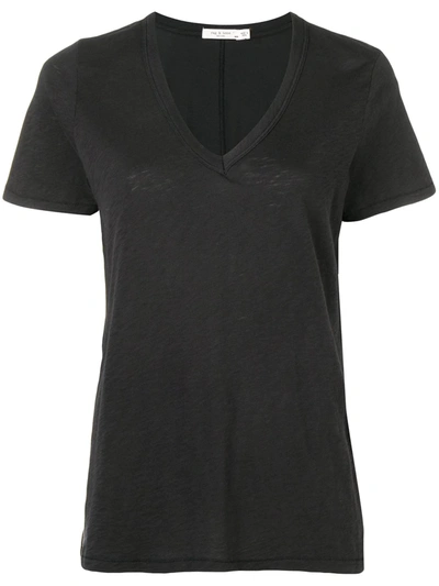 RAG & BONE RAG & BONE V-NECK T-SHIRT - 黑色