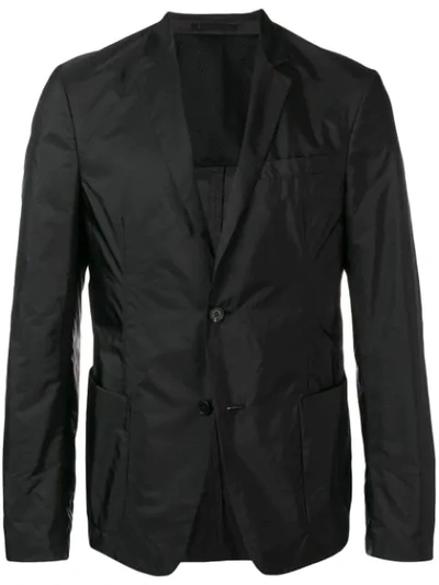 Prada Single Breasted Jacket - 黑色 In Black