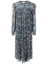 ISABEL MARANT ÉTOILE ISABEL MARANT ÉTOILE FLORAL MAXI DRESS - 黑色