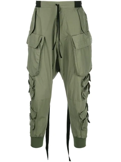 Ben Taverniti Unravel Project Regular Cargo Trousers In Green