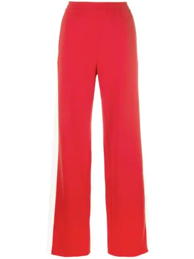 Ben Taverniti Unravel Project Side Stripe Track Trousers In Red