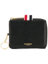 THOM BROWNE THOM BROWNE PEBBLE GRAIN WALLET - 黑色