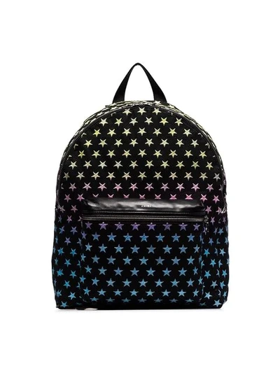 Amiri Black Degrade Star Embroidered Backpack