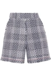 THOM BROWNE CHECKED COTTON-BLEND TWEED SHORTS,3074457345619737703