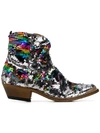 GOLDEN GOOSE SEQUIN EMBELLISHED BOOTS