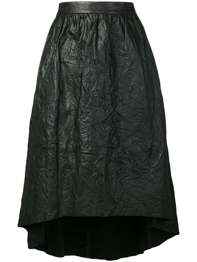 Zadig & Voltaire Zadig&voltaire Women's Noir Joslin High-waisted Leather Skirt In Black