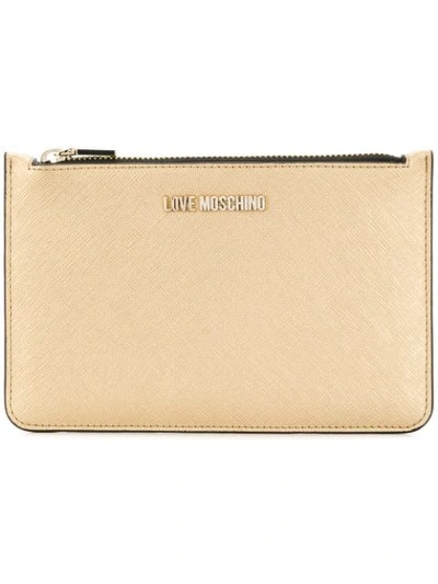 Love Moschino Metallic Wallet - 金色 In Gold