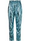 AMEN HIGH-WAISTED SEQUIN TROUSERS