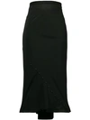 RICK OWENS HIGH RISE PENCIL SKIRT