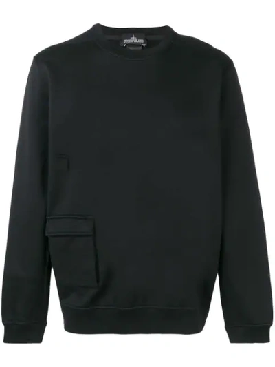 Stone Island Shadow Project Flap Pocket Sweatshirt - 黑色 In Black