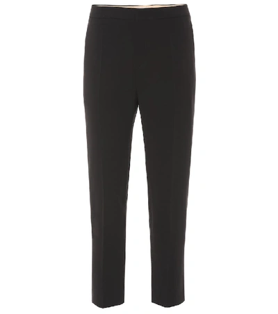 Chloé Straight-leg Cropped Trousers In Black