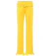 PRADA BELTED TECHNICAL JERSEY TROUSERS,P00364774
