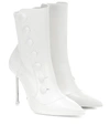ALEXANDER MCQUEEN VICTORIAN LEATHER ANKLE BOOTS,P00360205