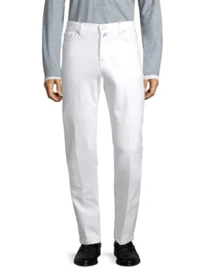 Kiton Straight-fit Jeans In White