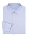 BRIONI Regular-Fit Windowpane Cotton Dress Shirt