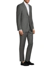 CANALI Modern Grid Print Wool Suit