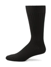 Marcoliani Solid Merino Wool Socks In Black