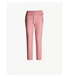 TED BAKER Betha bow-waist stretch-cotton tapered trousers