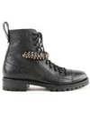 JIMMY CHOO CRYSTAL COMBAT BOOTS,10770396