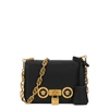 Versace Tribute Black Leather Cross-body Bag In Black