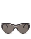 Balenciaga Ski Cat-eye 0004s Acetate Sunglasses In Black/gray