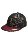 GUCCI BROCADE BASEBALL CAP WITH VINYL BRIM,5368894HF72