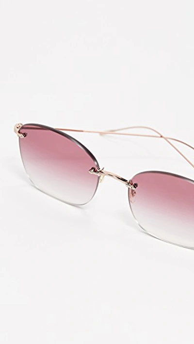 Oliver Peoples Marlien Sunglasses In Rose Gold