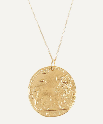 Alighieri Il Leone Medallion Gold-plated Necklace