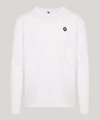 Wood Wood Mel Small Aa Logo Long Sleeve Cotton T-shirt In Bright White