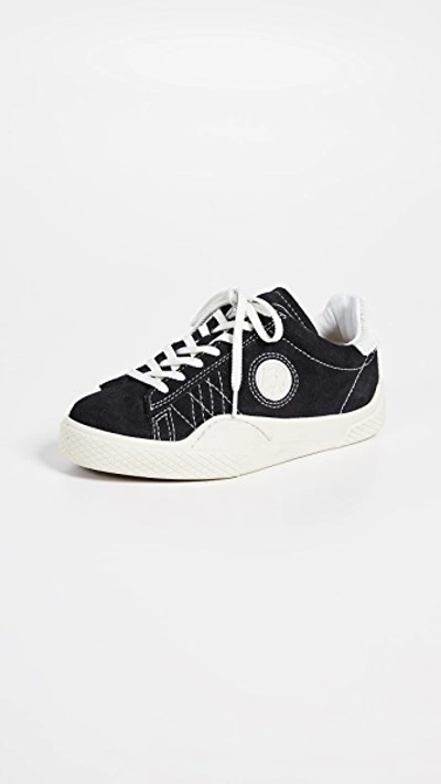 Eytys Lateral Patch Lace-up Trainers In Black